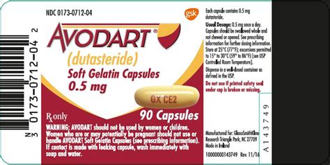 Avodart - FDA prescribing information, side effects and uses