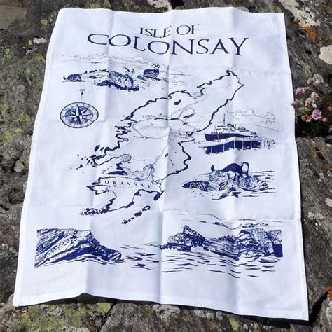 Colonsay Map T~Towel ~ The Colonsay Pantry