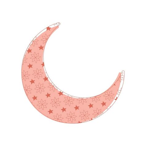 pink crescent moon 11457379 Vector Art at Vecteezy