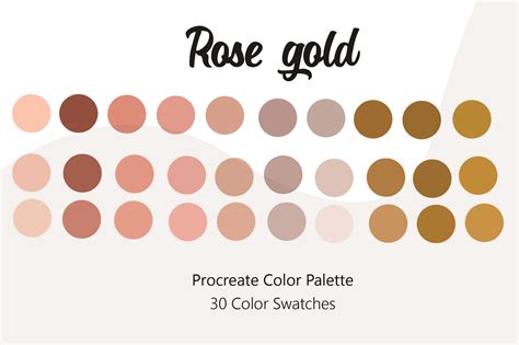 Rose Gold Procreate Color Palette Graphic by PW Digital Designs ...