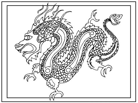 Gambar Free Printable Chinese Dragon Coloring Pages Kids Year Colring ...