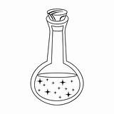 Premium Vector  Potion coloring Page sketch template