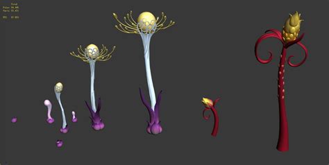 ArtStation - Forest - strange plants | Game Assets