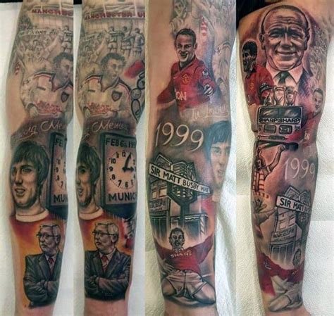 40 Manchester United Tattoo Designs For Men - Soccer Ideas