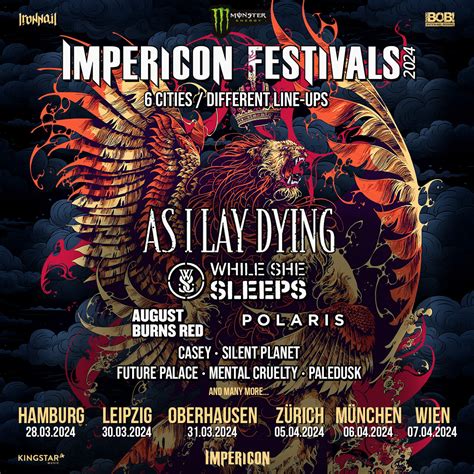 AS I LAY DYING - Headlinen die Impericon Festival Tour 2024