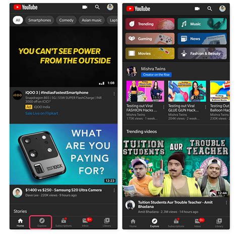 YouTube Rolls out Explore Tab on Android and iOS | Beebom