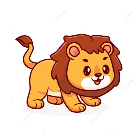 Creative Vector Hand Drawn Cute Lion Illustration, Hand Draw, Lion ...