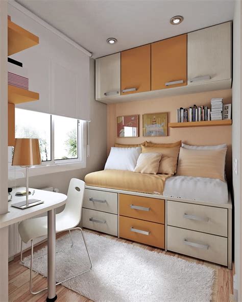 10 Tips on Small Bedroom Interior Design - Homesthetics - Inspiring ideas for your home.