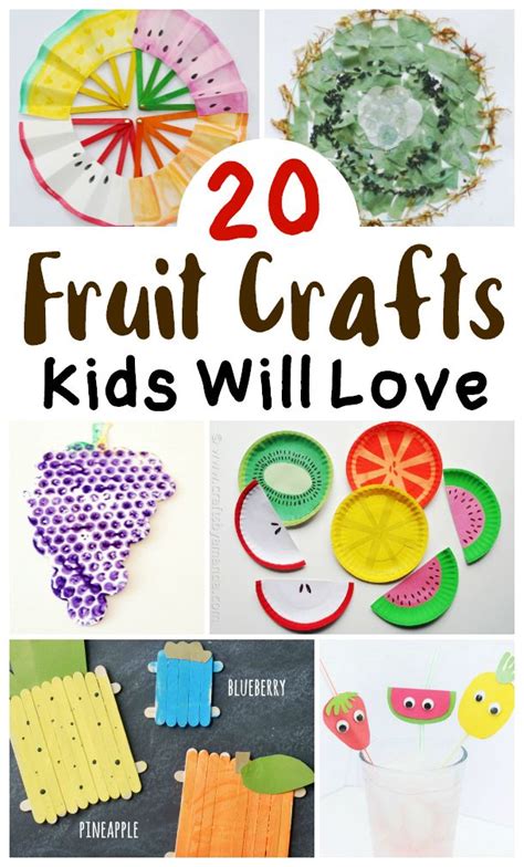 Summertime is here and these fruit craft ideas for kids are perfect for ...