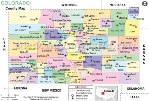 Map Colorado Counties And Cities – Get Map Update