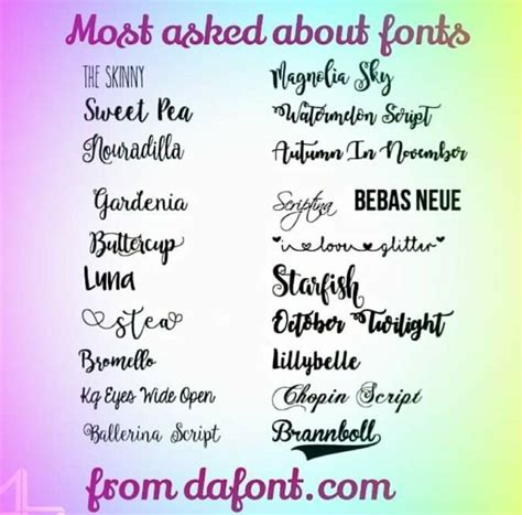 Dafont popular fonts | Popular fonts, Kid fonts, Free fonts for silhouette