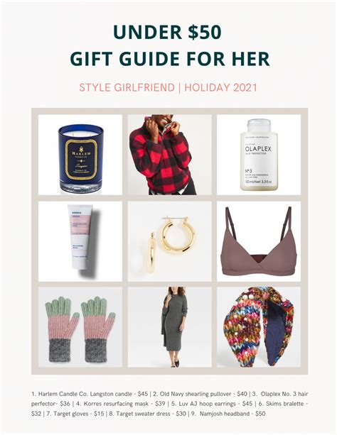 Women's Gift Guide: Under $50 Present Ideas for Her - Style Girlfriend