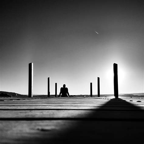 Free Images : silhouette, black and white, night, sunlight, morning, dark, evening, reflection ...