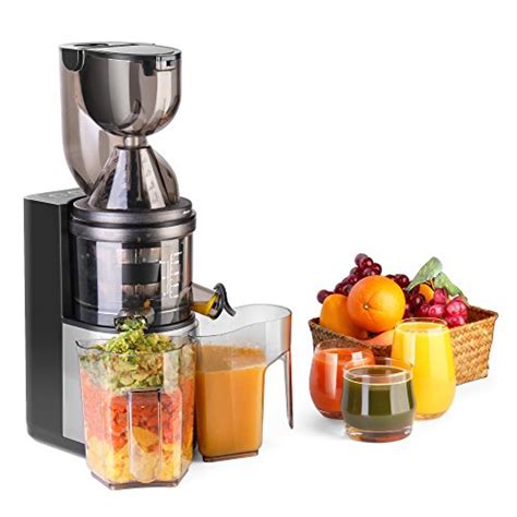 Flexzion Masticating Juicer Machine - Slow Cold Press Juice Extractor ...