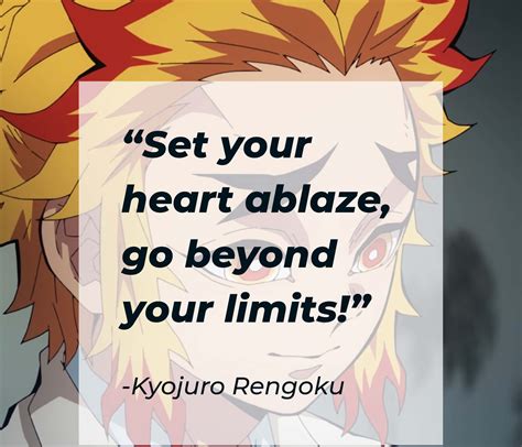 Download Inspiring Rengoku Quotes from Demon Slayer Wallpaper | Wallpapers.com