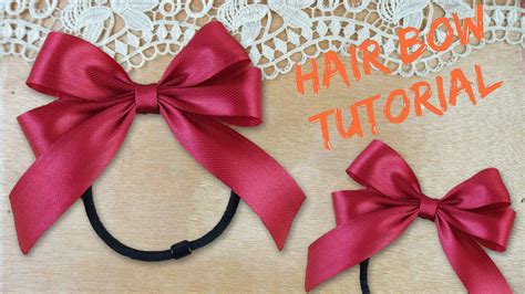 DIY Easy Hair Bow with Ribbon | Hair Bow Tutorial - YouTube