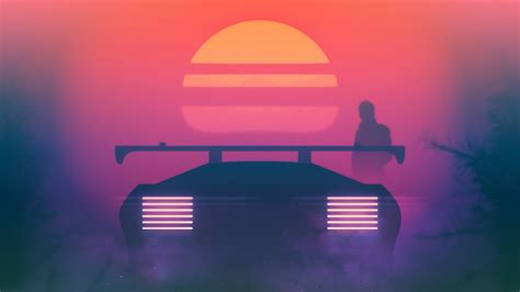 Retrowave Synthwave Evening Ride 4k Wallpaper,HD Artist Wallpapers,4k Wallpapers,Images ...