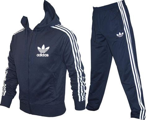 Mens adidas originals 3 stripes tracksuit navy s m l xl | Adidas ...