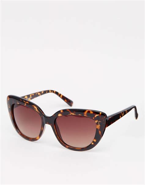 New Look Tortoise Shell Cat Eye Sunglasses at asos.com | Cat eye sunglasses, Sunglasses women ...