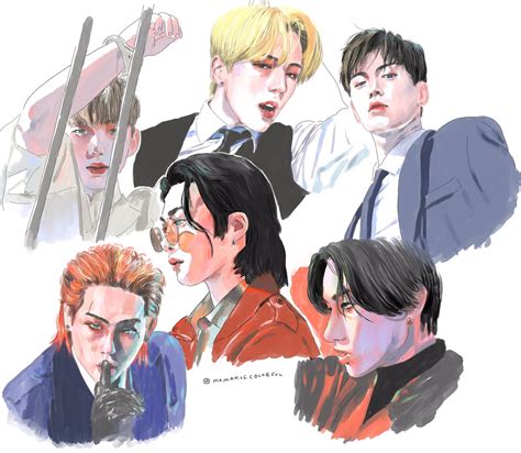 Monsta x fanart love killa | Ilustraciones, Dibujos, Arte de personajes