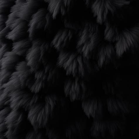 Premium AI Image | black fluffy texture