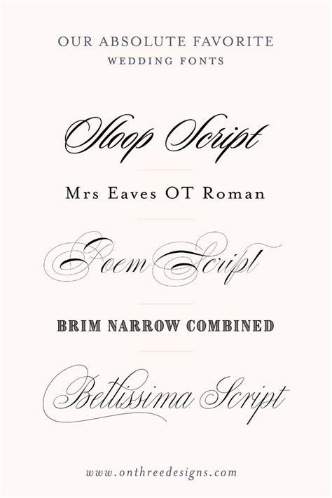 Classic wedding fonts | Wedding fonts, Wedding invitation fonts, Classic script fonts