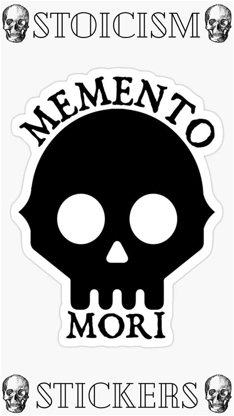 Memento Mori design perfect for stoicism lovers, it can be bough as a gift to yourself or your ...