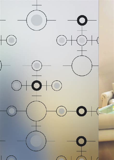 Acid Etched Glass Panel Design Pattern OMC 103