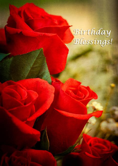 Red Rose Birthday Greeting Card Photograph by Joni Eskridge - Fine Art America