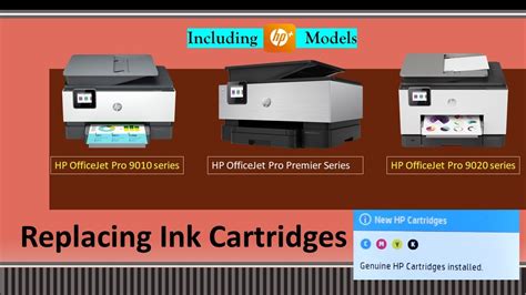 HP OfficeJet Pro 9015 | 9015e| 9018 | 9020| 9025e | 9028 printer series : Replace the Ink ...