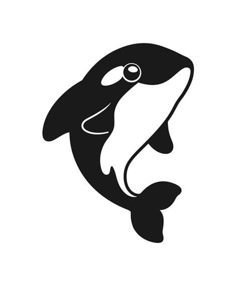 Cute Orca whale vector illustration. Killer whale cartoon clipart ...