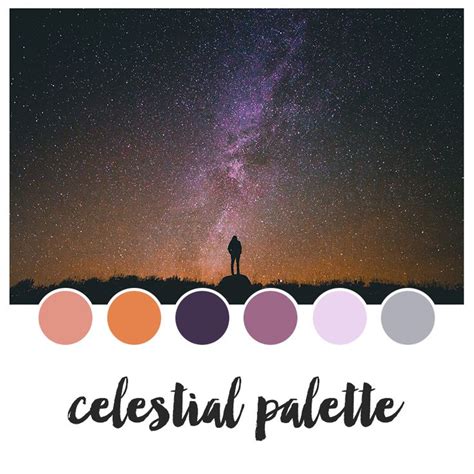 Celestial color palette inspired by a photo from Unsplash. #color # ...