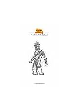 Coloring Page Fortnite molten Battle hound  Supercoloredcom sketch template
