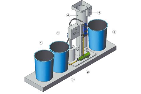 The FCF unit. 1, wastewater equalization tank; 2, multiphase... | Download Scientific Diagram