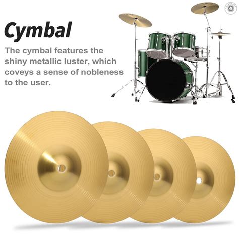 Brass Crash Cymbal Drum Instrument Cymbals Practical Alloy Cymbal for ...