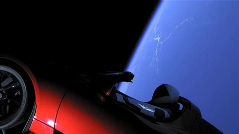 Tesla Roadster in Space