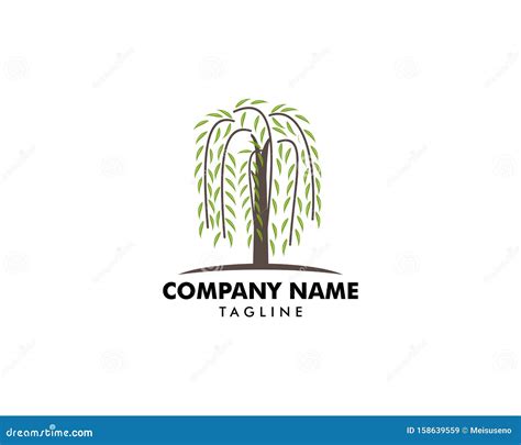 Willow Tree Symbol Logo Vector Stock Vector - Illustration of abstract ...