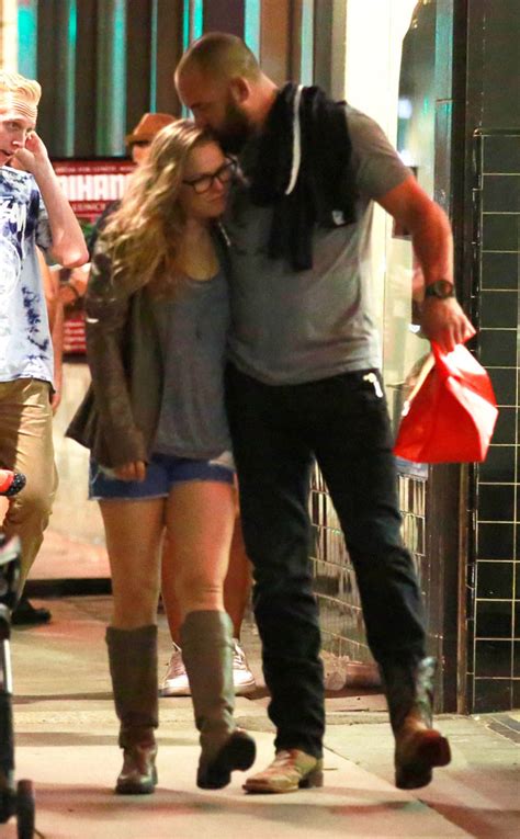 Ronda Rousey Gets a Kiss From Travis Browne—See the First Pics of Them Together! | E! News