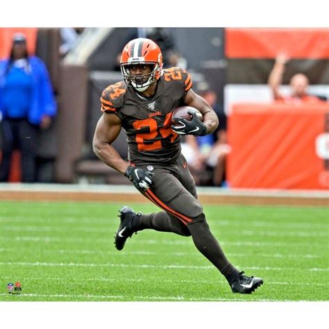 Nick Chubb Cleveland Browns Running Photograph