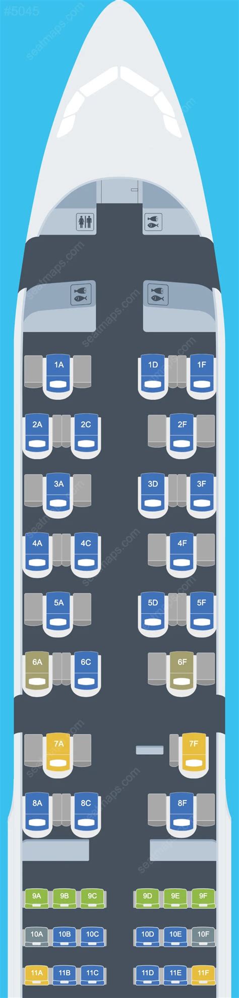 british airways a320 seat map