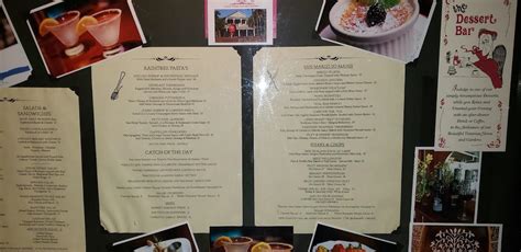 Menu at Raintree Restaurant, St. Augustine