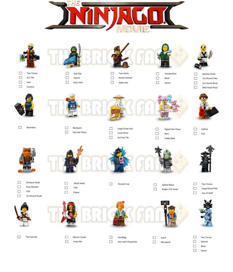 Lego Ninjago Characters Names