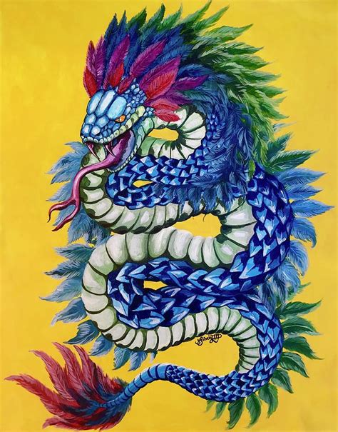 Quetzalcoatl Painting by Solveig Inga - Fine Art America