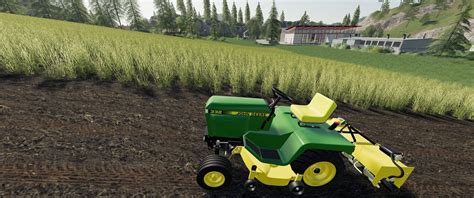 Mod John Deere 332 Lawn Tractor with Lawn Mower and Garden v2.0 - FS 25 modding - LS25 Mod download!