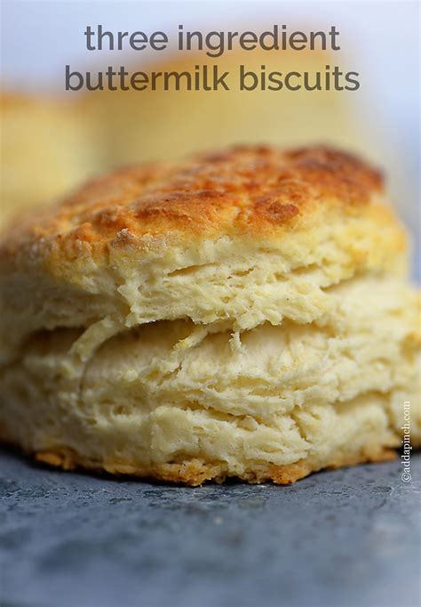 Three Ingredient Buttermilk Biscuit Recipe - Add a Pinch