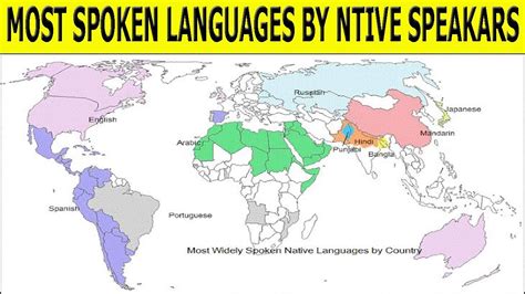 top 10 Languages By Number of native speakers |languages |Amazing Things | - YouTube