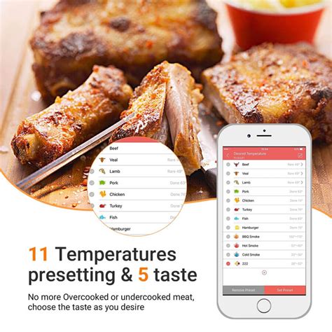 Inkbird IBT-4XS Wireless Bluetooth Meat Thermometer