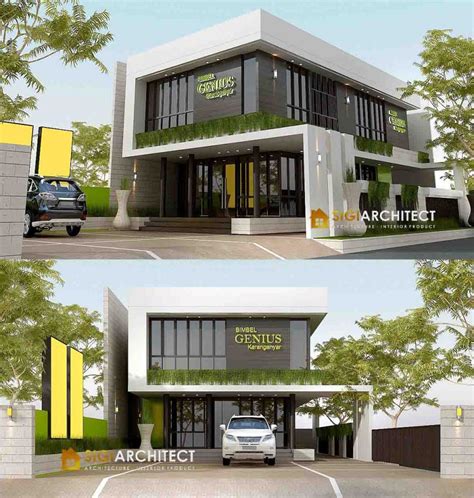 BIMBEL DESAIN KANTOR 2 LANTAI MODERN MINIMALIS kav HOOK