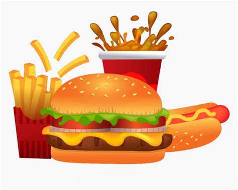 Free Hamburger And Fries Clipart