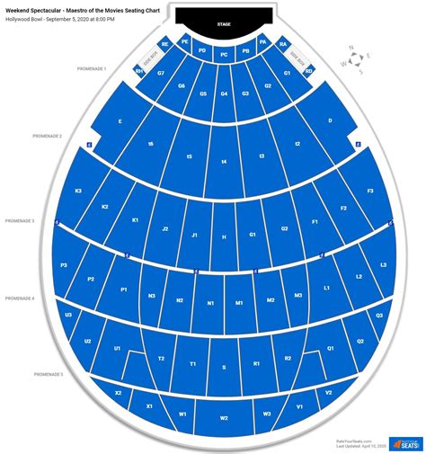 Hollywood Bowl Seating Chart - RateYourSeats.com